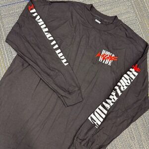 HUF‎ Worldwide Graphic Long Sleeve T-Shirt Black Size Large Mens Streetwear
